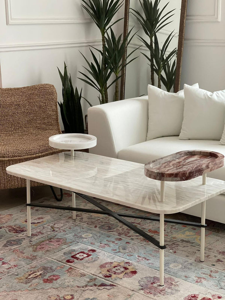 Layered Marble Coffee Table
